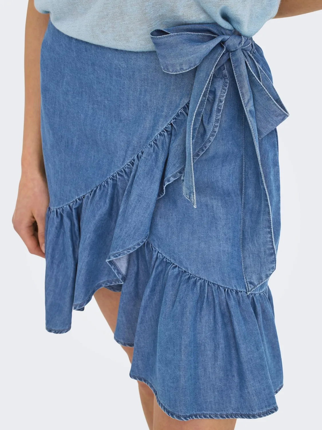 ONLY Onlbea Sofia Wrap gonna denim taglia L