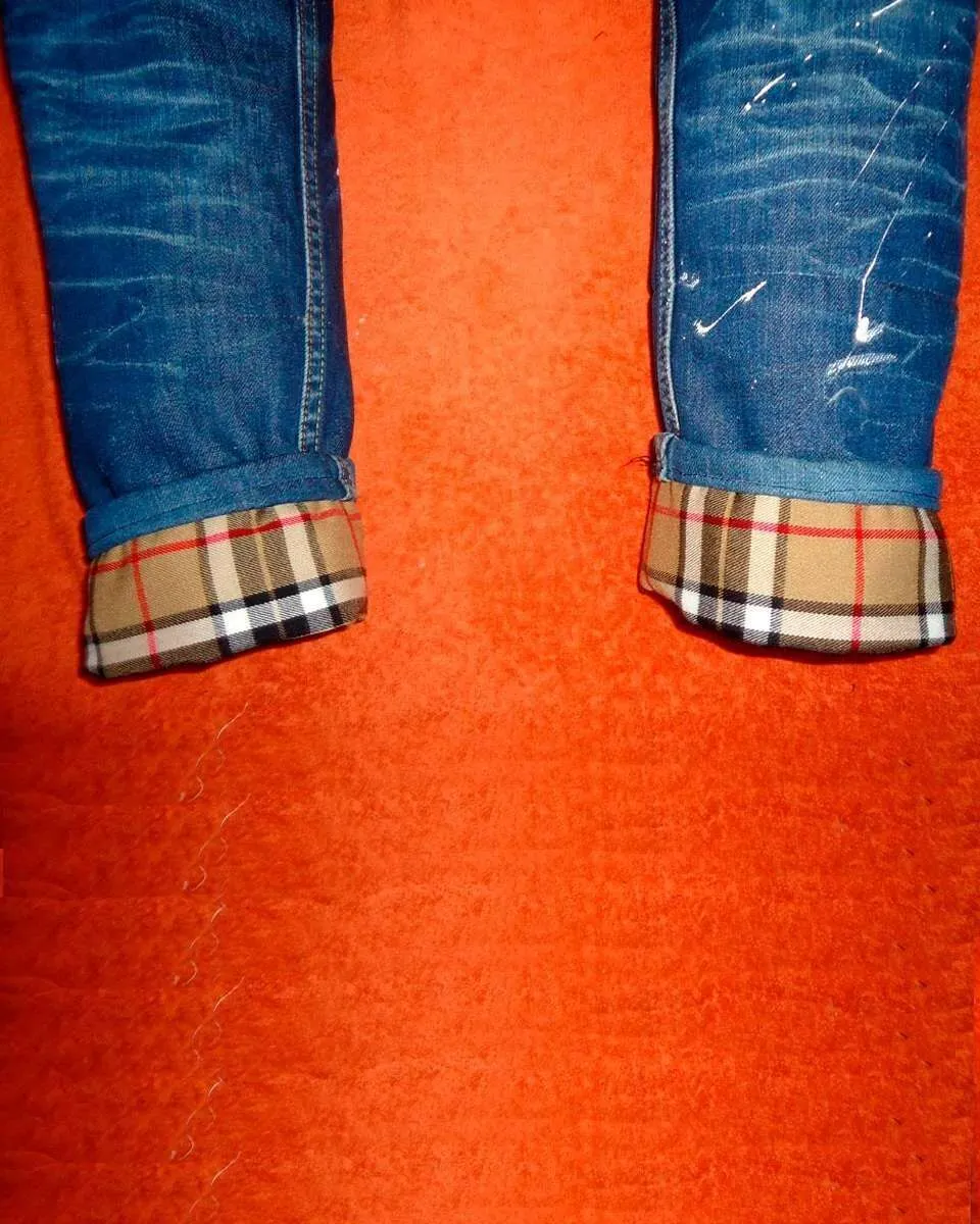 Never Say Never Burberry 03 jeans Levi's vintage tessuto