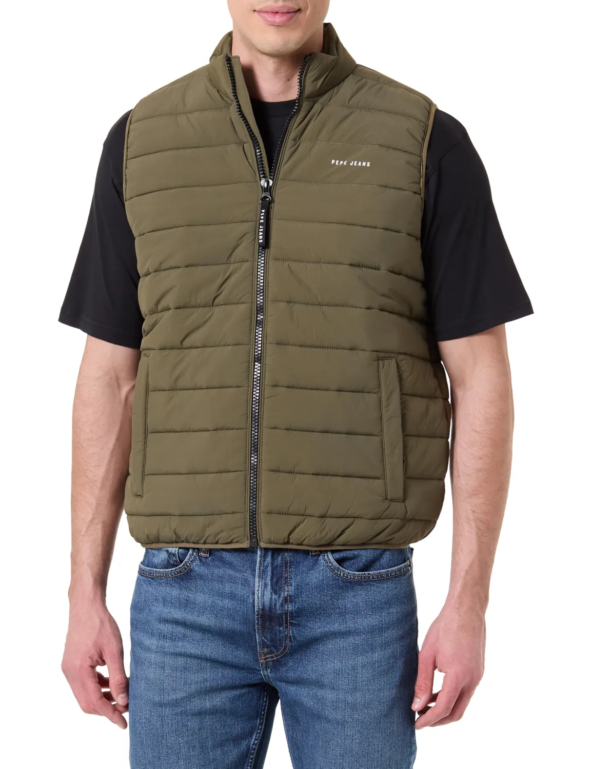 Pepe Jeans Light Puffer gilet uomo L leggero nero
