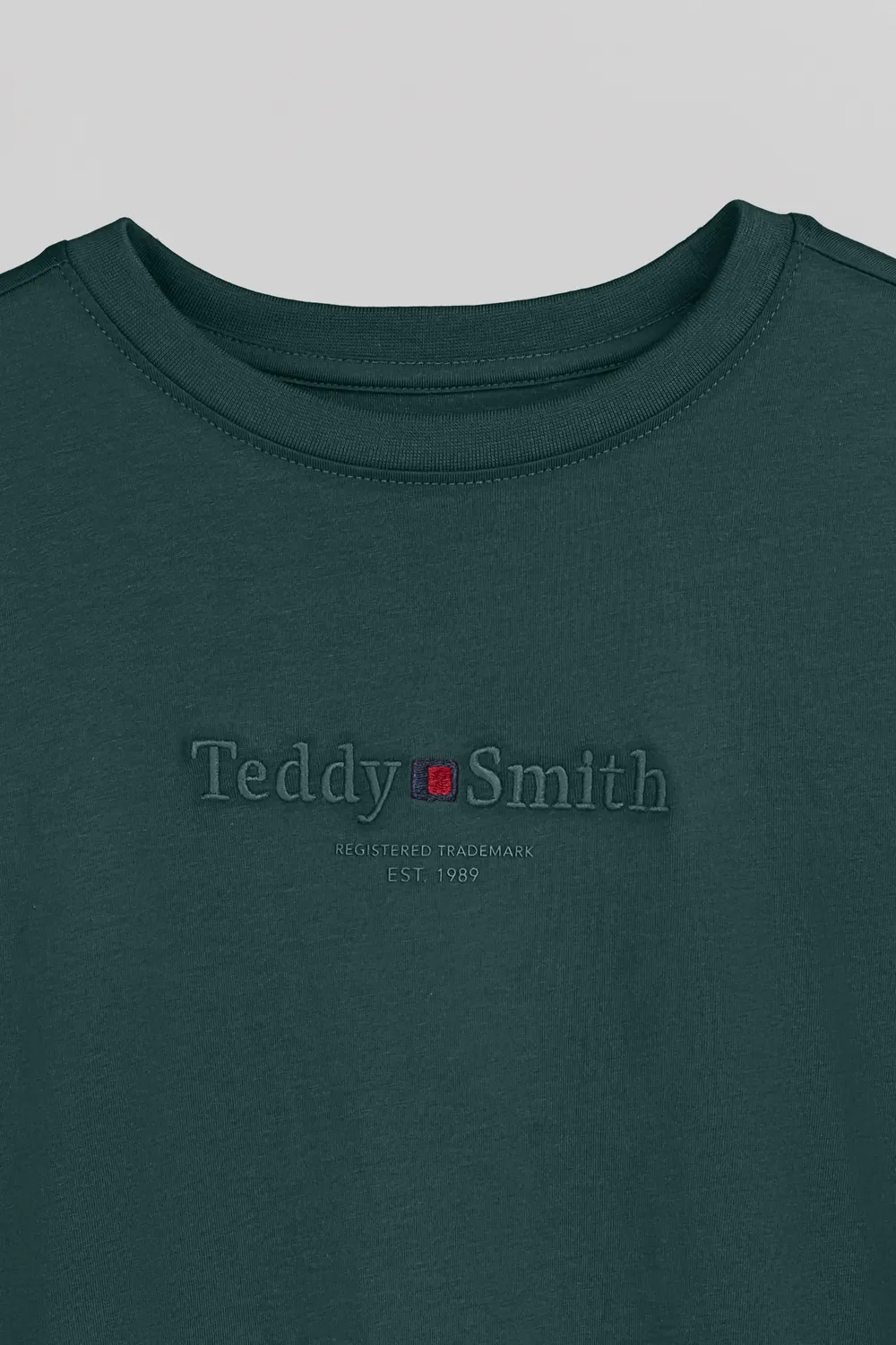 Teddy Smith T-Jim ML Jr Maglia Verde Pino Ragazzo Cotone