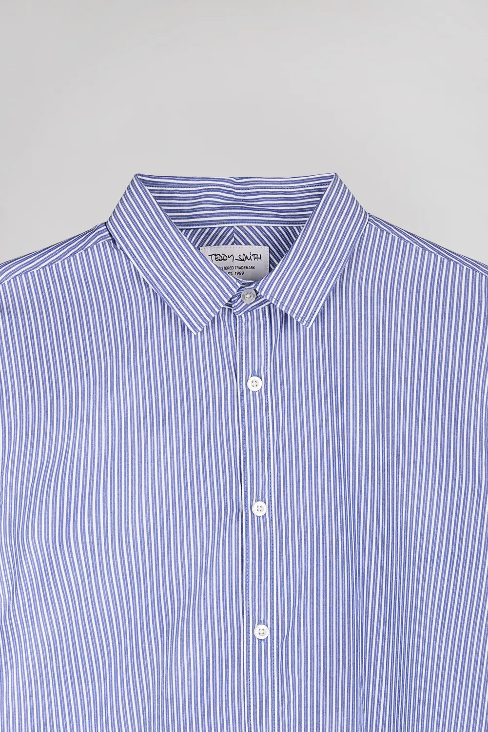 Teddy Smith Carton ML camicia uomo estate blue slim