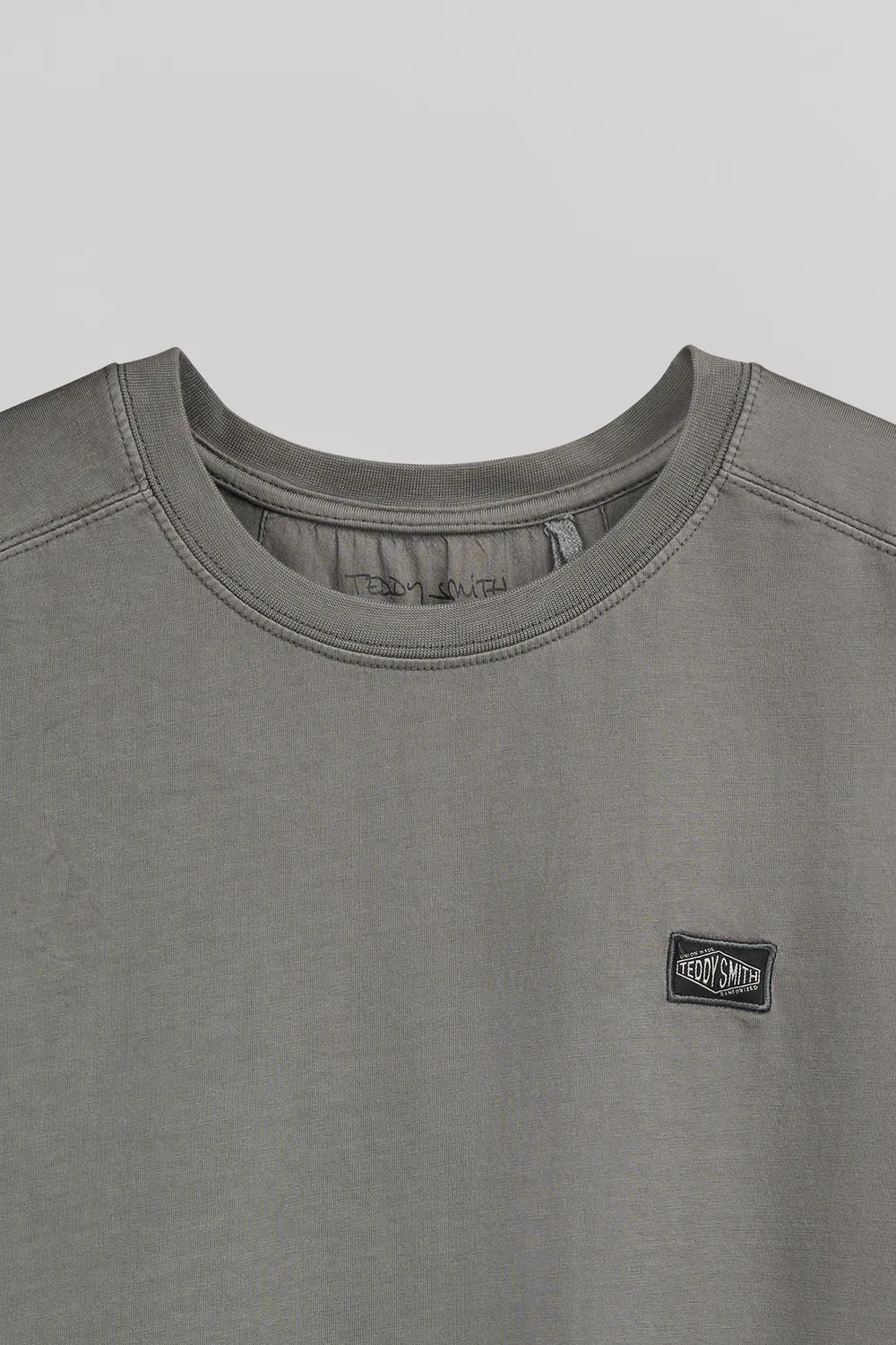 Teddy Smith T-Nateo t-shirt grigia ardesia loose