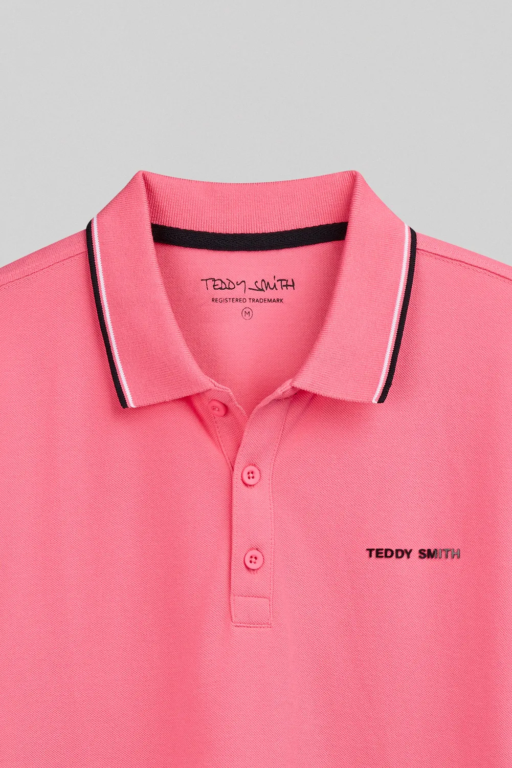 Teddy Smith Pasian 2 polo uomo rosa vif cotone