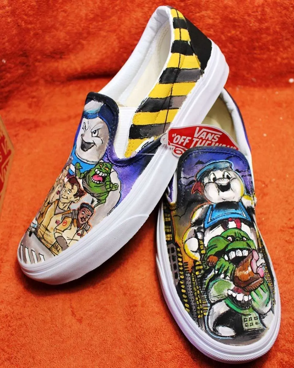 Never Say Never Slip-On Ghostbusters scarpe dipinte
