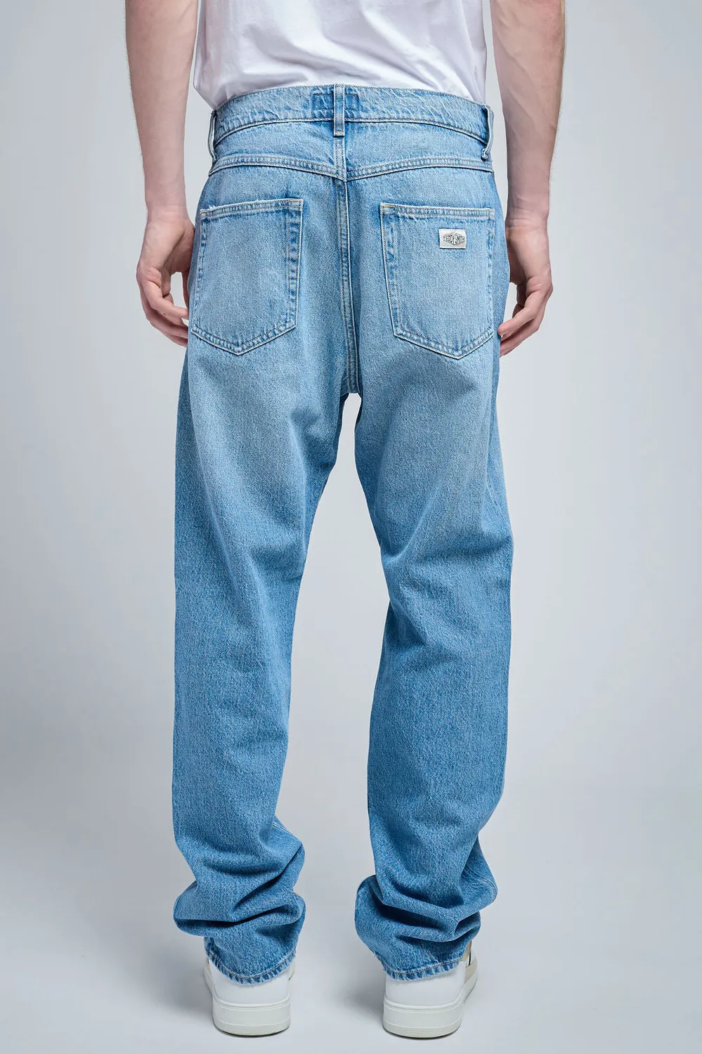 Teddy Smith Memphis Straight jeans uomo indigo chiaro L32 cotone