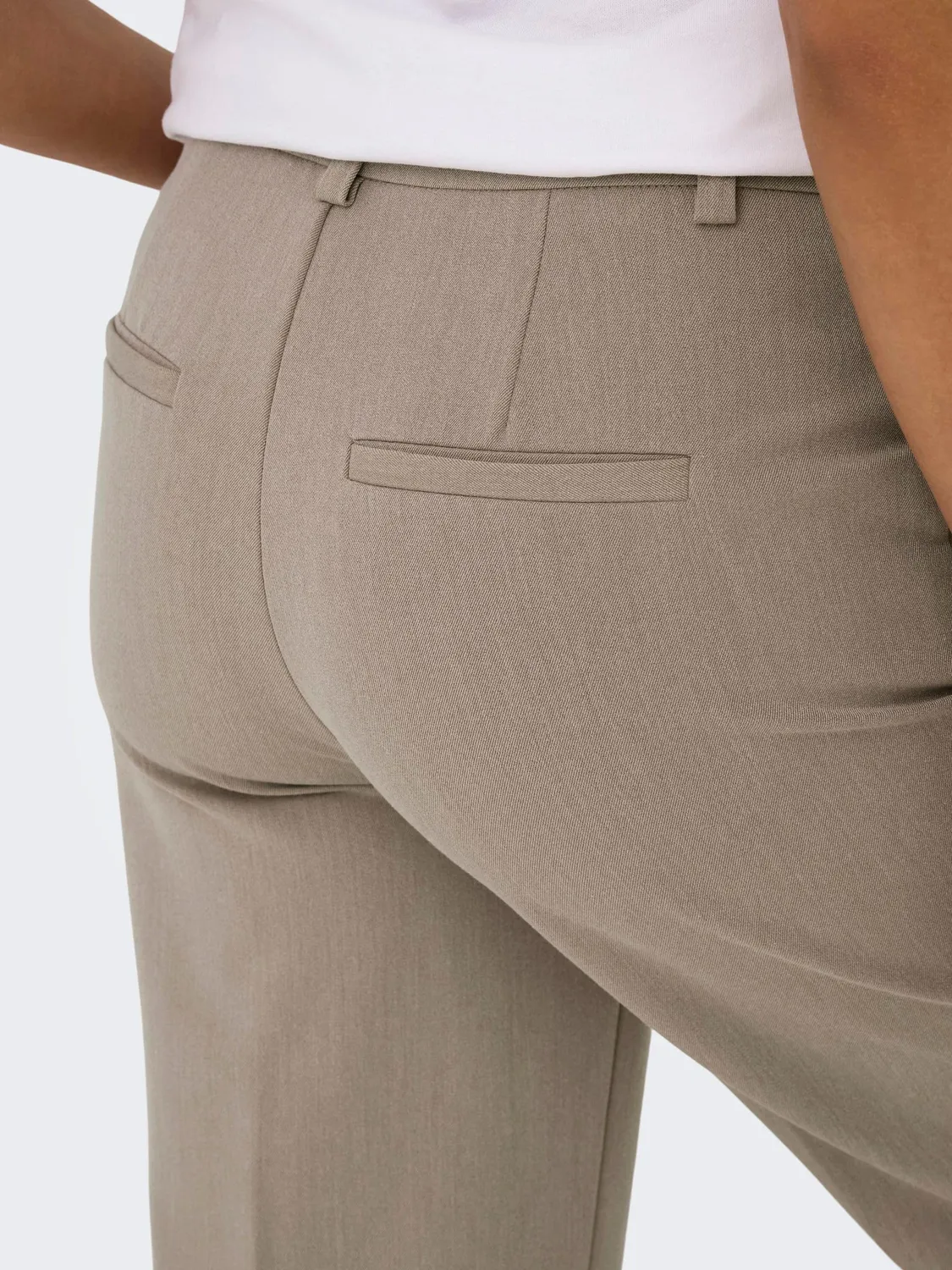ONLY Onlhattie Pantaloni Larghi Vita Alta Grigio 34/32