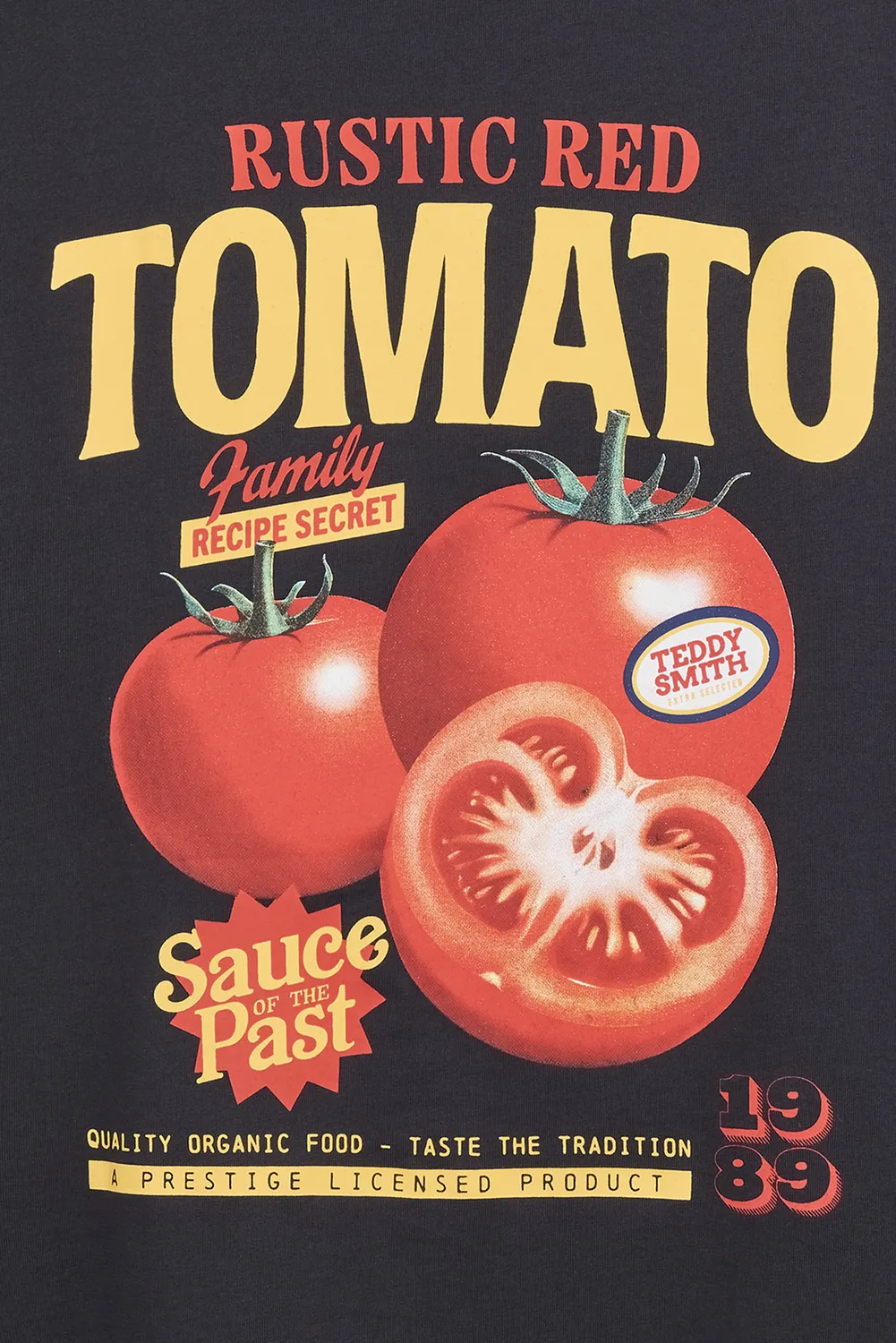 Teddy Smith T-Tomato maglietta uomo dark navy stampa petto