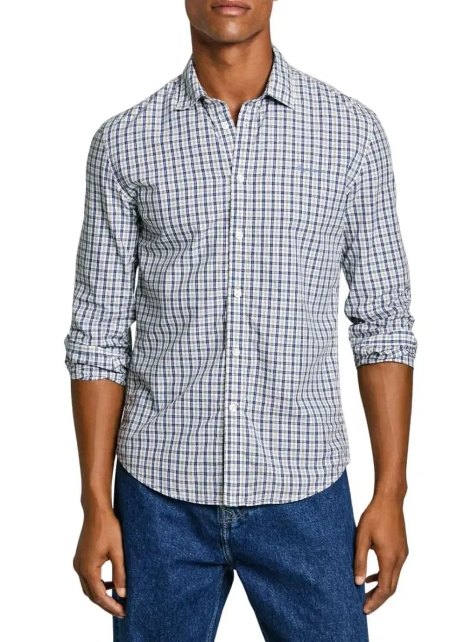 Pepe Jeans Mauro Camicia Uomo M Bianca Cotone
