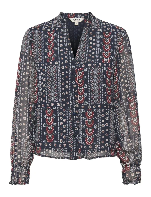 ONLY Onldua Myrilla Life L/S camicia donna S