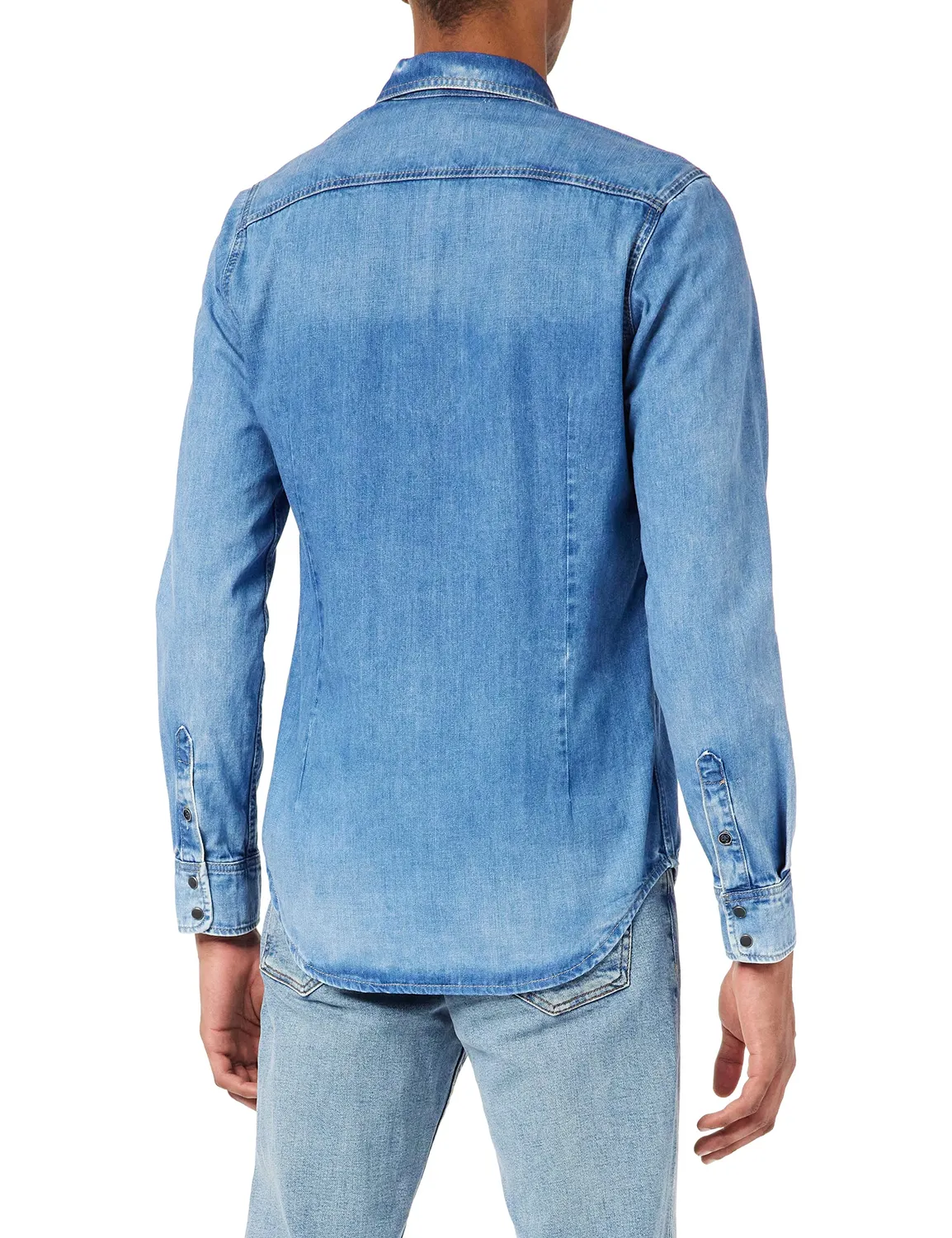 Pepe Jeans Hammond camicia jeans uomo blu denim-ht8