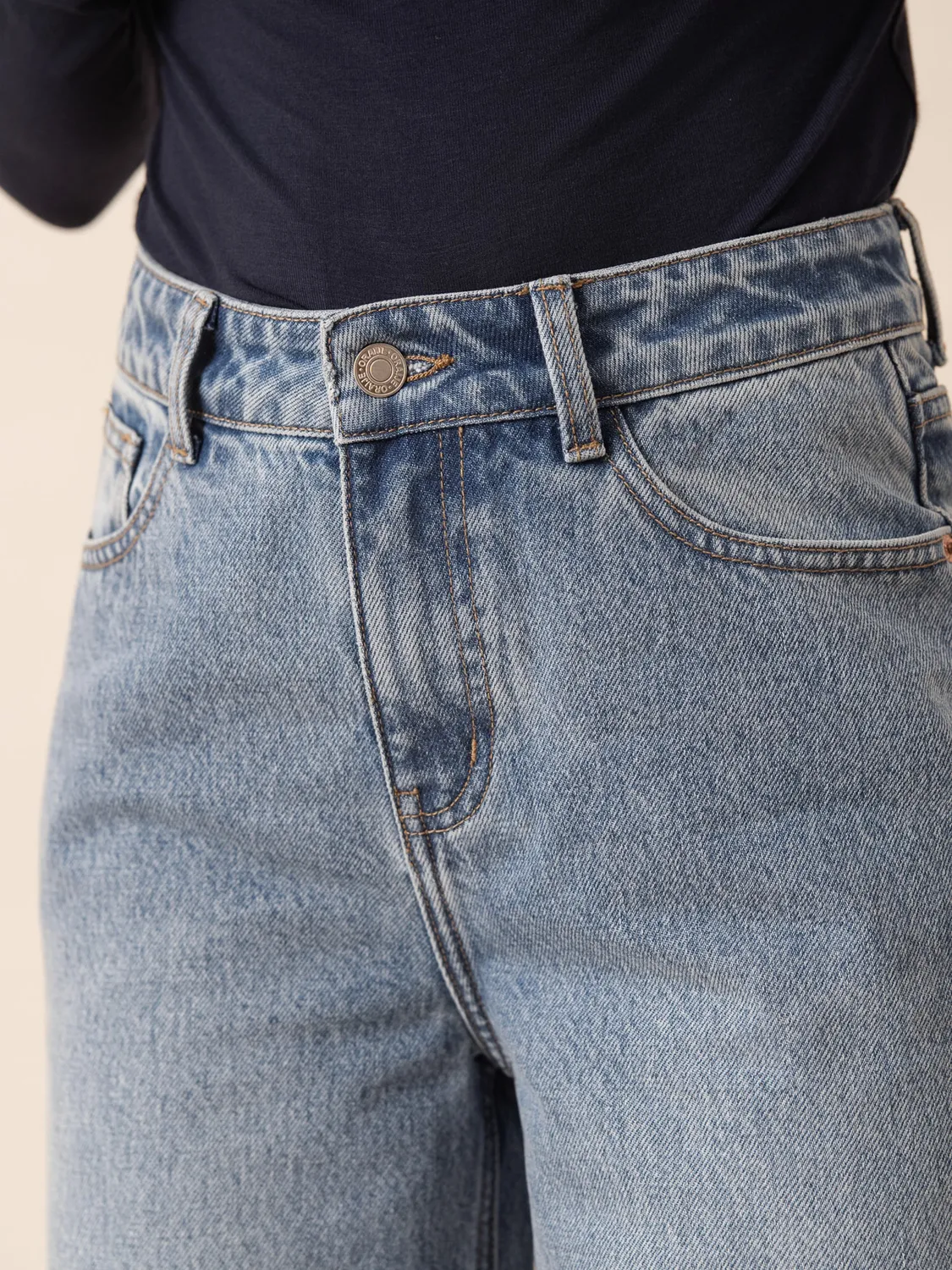 Oraije Dora jeans wide azzurro chiarissimo