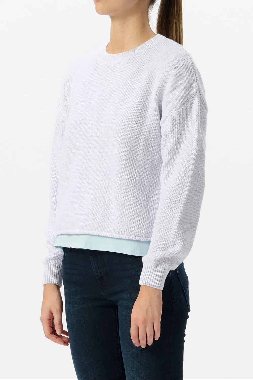 Teddy Smith P-Brandy maglione bianco donna