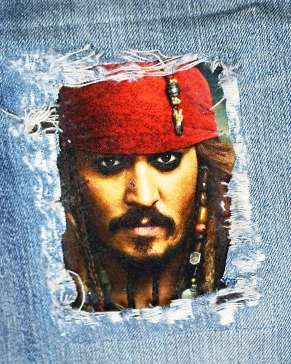 Never Say Never Levi's Vintage Johnny Depp bermuda jeans pirati