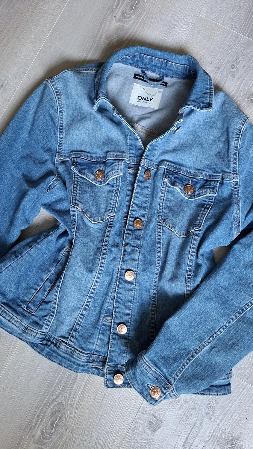 ONLY Onltia giacca denim donna Light Blue Denim
