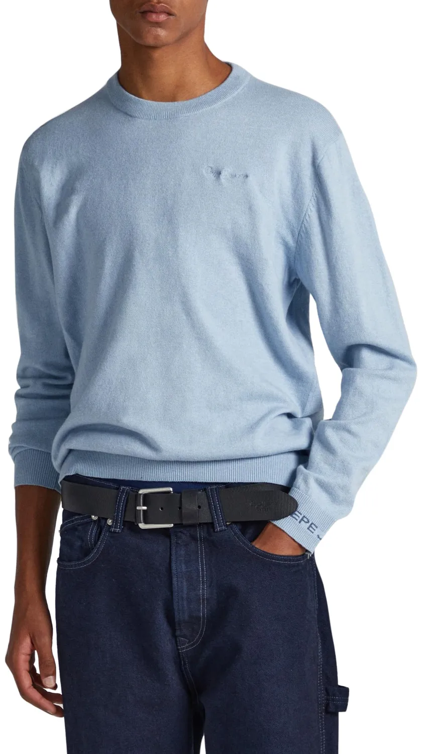 Pepe Jeans Andre Crew Neck felpa uomo girocollo logo manica