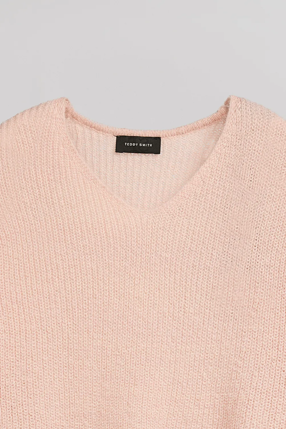 Teddy Smith P-Mag JR maglione rosa pallido bambina lana