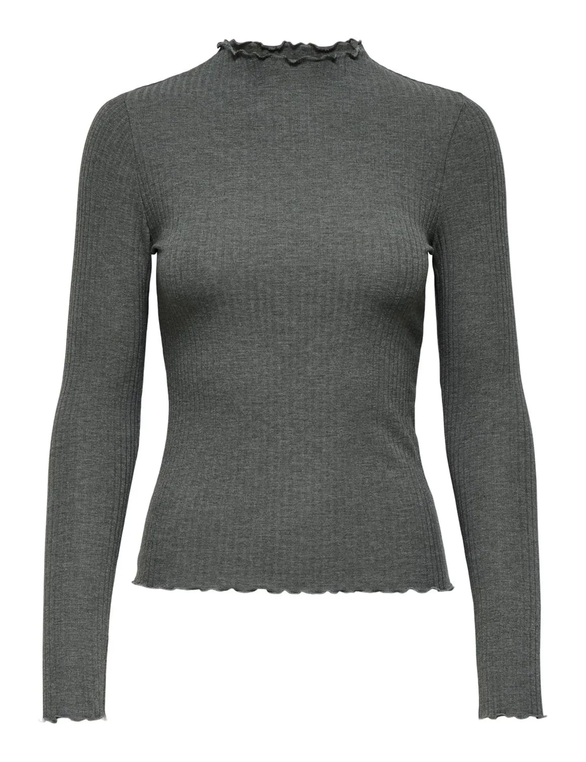 ONLY Onlemma maglietta maniche lunghe collo alto jersey