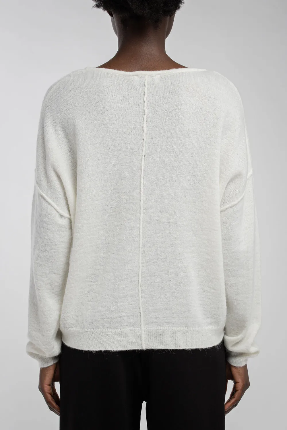 Teddy Smith P-Petille maglione mohair middle white