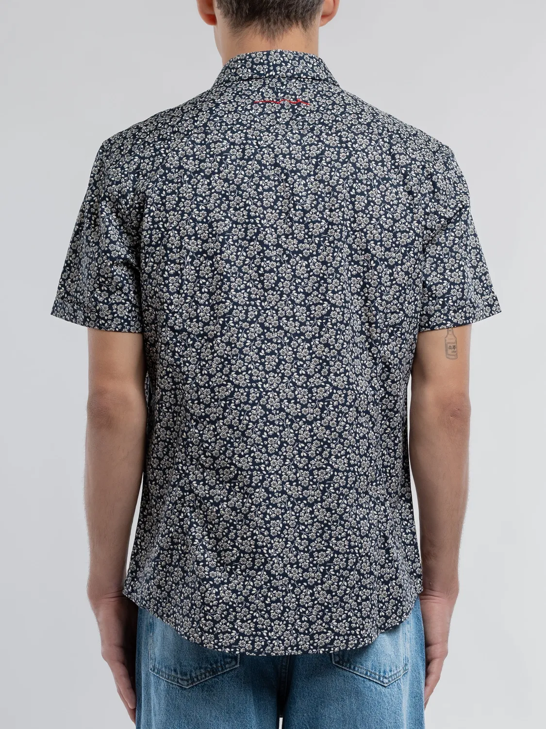 Teddy Smith Cut 2 camicia slim uomo blu floreale