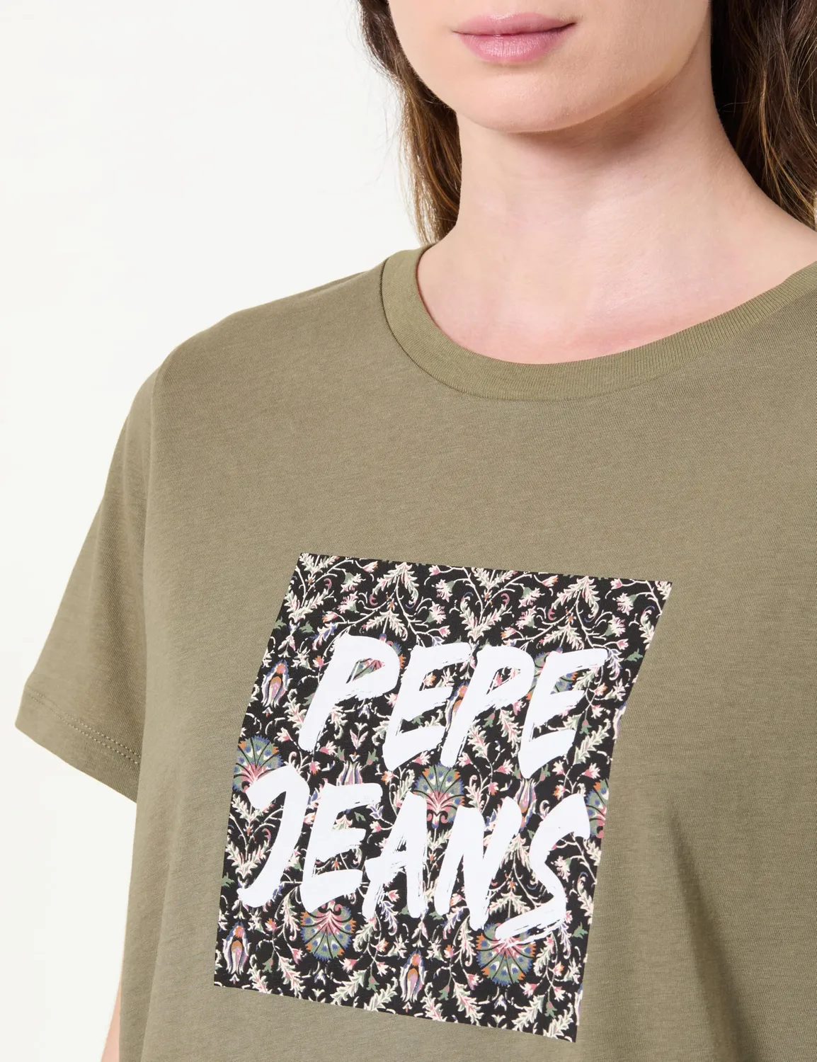 Pepe Jeans Floral III T-Shirt Donna Cotone Maniche Corte