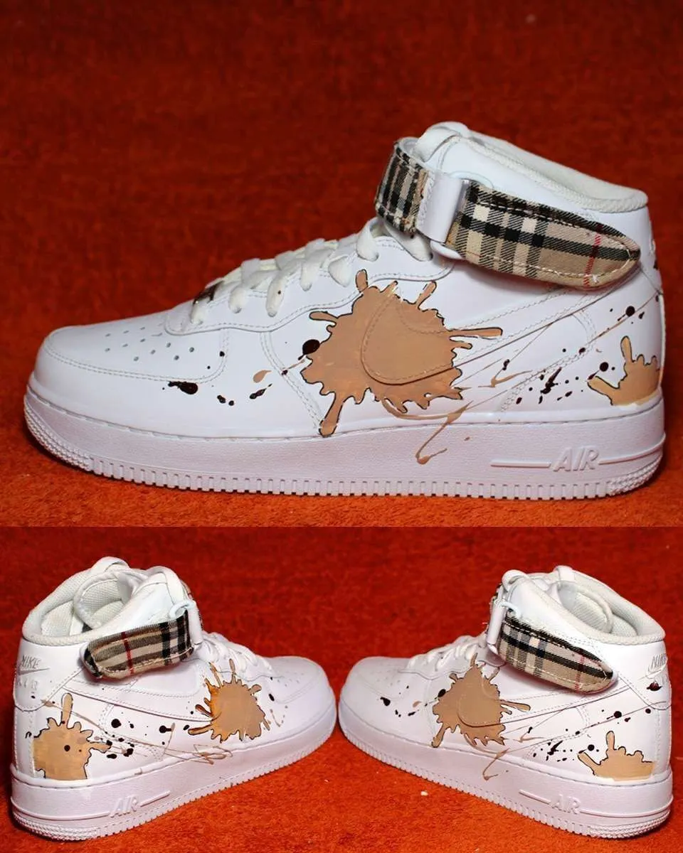 Nike Air Force 1 High sneakers personalizzate Burberry