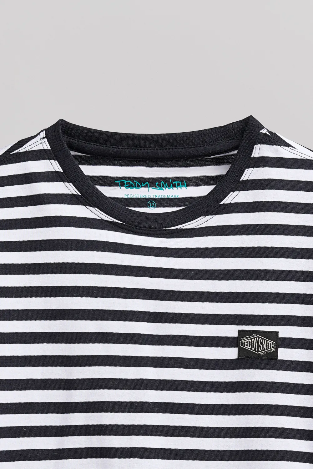 Teddy Smith T-Stry MC JR t-shirt bambino Dark Navy righe