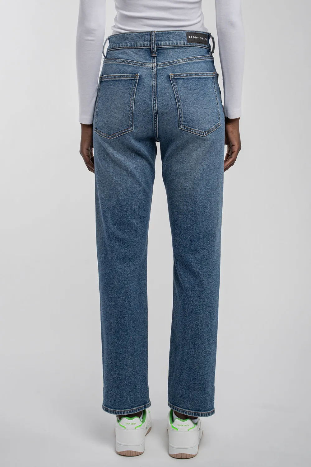Teddy Smith P-Ginger Straight jeans dritti vintage indigo donna