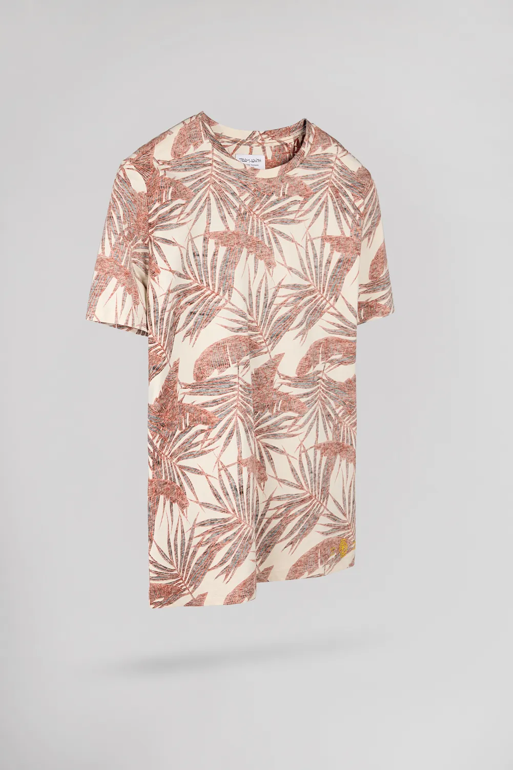 Teddy Smith T-Areski t-shirt floreale crema cotone