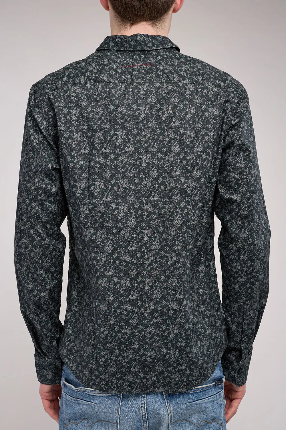 Teddy Smith Carton camicia uomo kaki elasticizzata