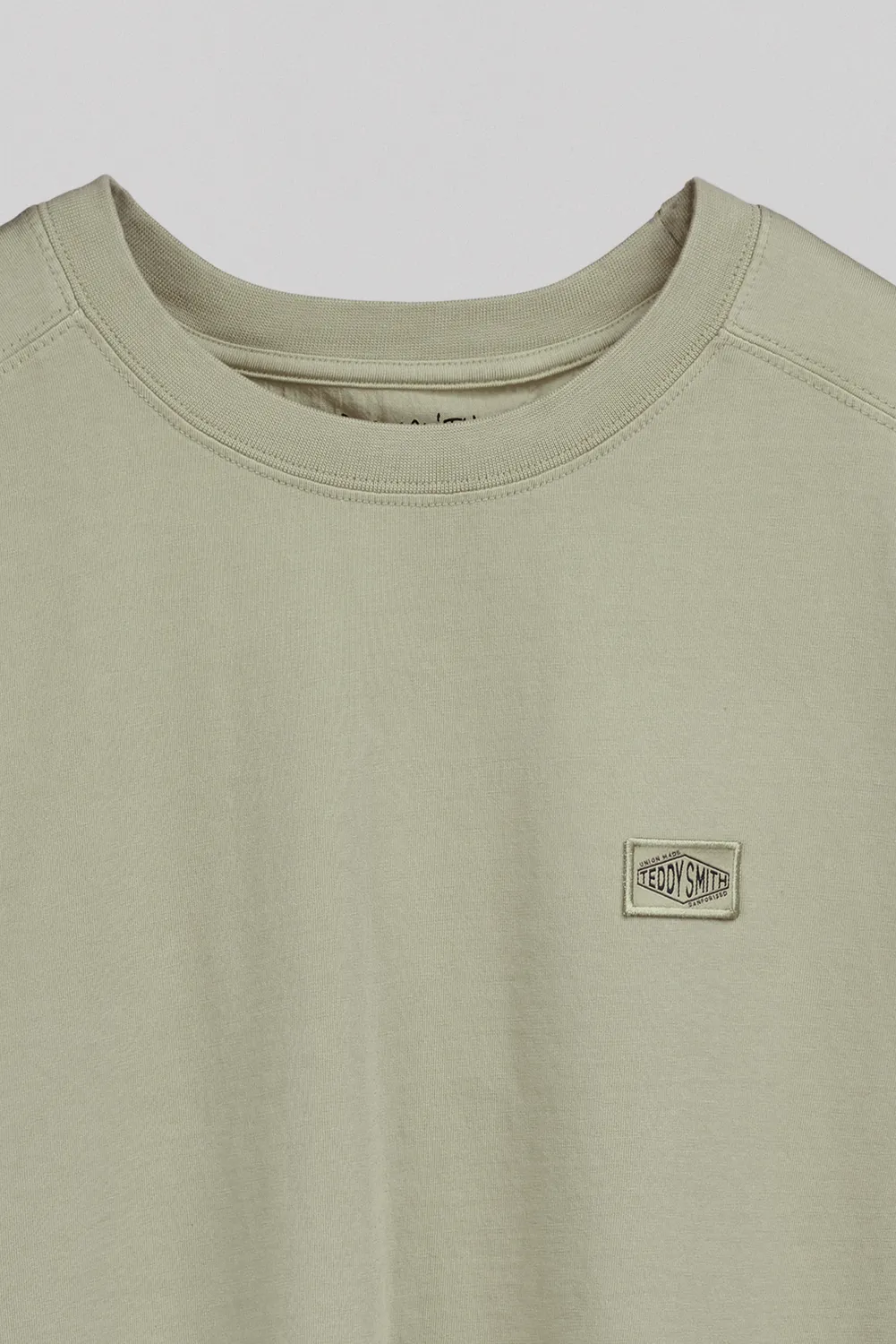 Teddy Smith T-Nateo MC t-shirt uomo bleach kaki loose