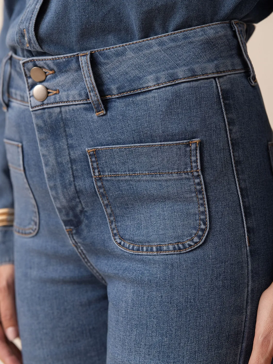 Oraije Elena jeans flare blu stone