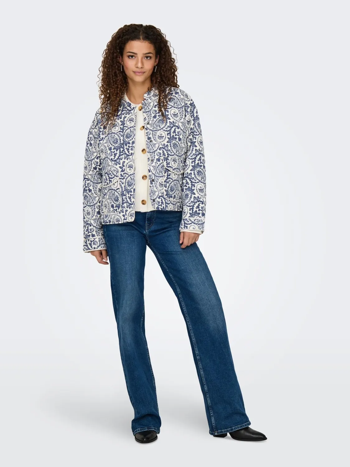 Only Onlhallie Giacca Trapuntata Donna XS Cloud Dancer