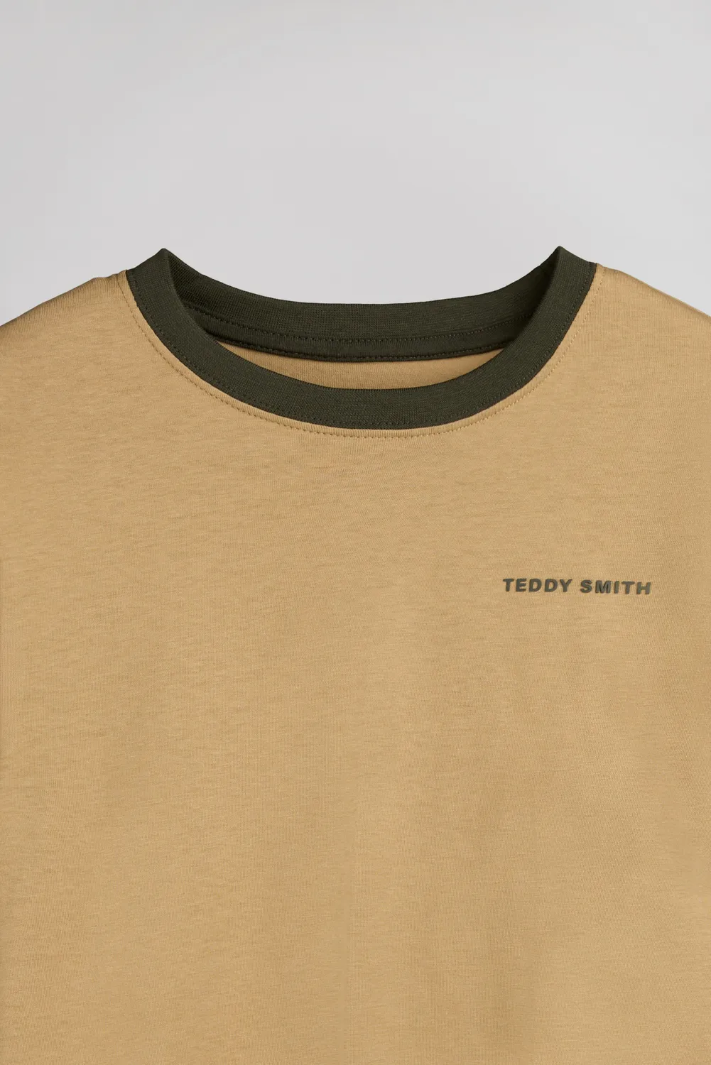Teddy Smith The Tee 2 R MC JR t-shirt bambino beige cotone