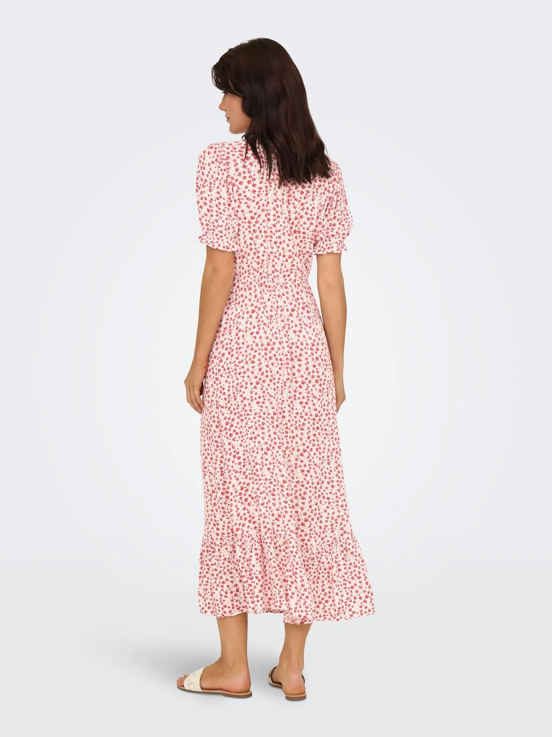 ONLY Onlchianti S/S Long Dress Wvn Noos maxi abito M