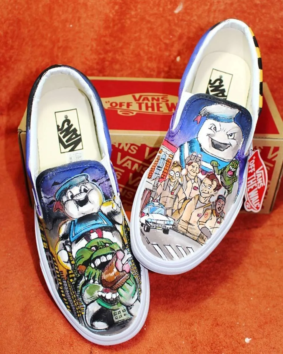 Never Say Never Slip-On Ghostbusters scarpe dipinte