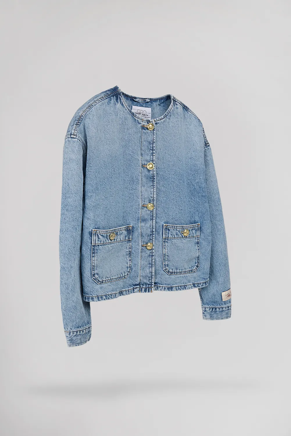 Teddy Smith B-Josefa giacca jeans donna indigo chiaro