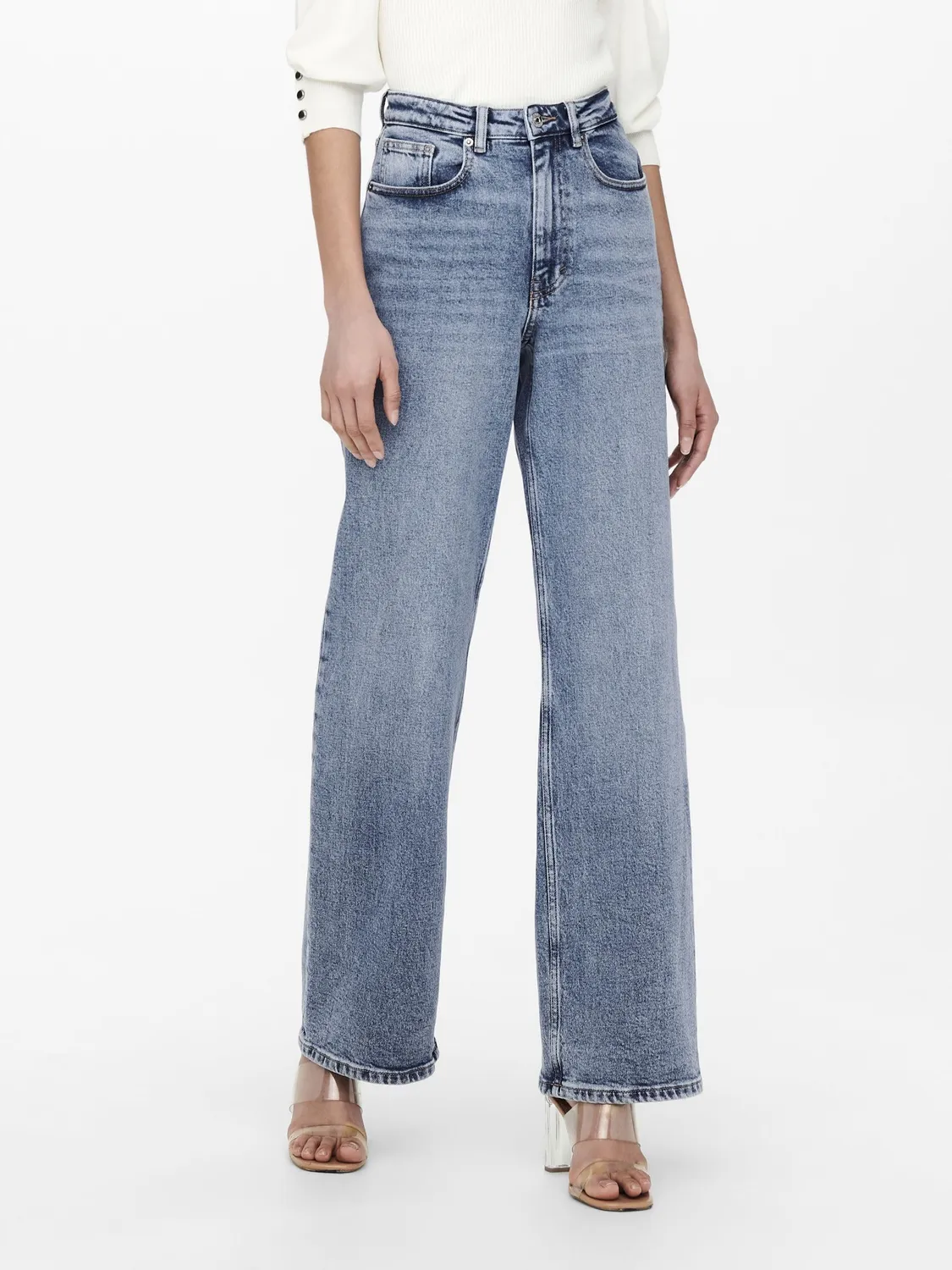 ONLY Onljuicy HW Wide Leg Rea365 Noos jeans 26W/30L vita alta