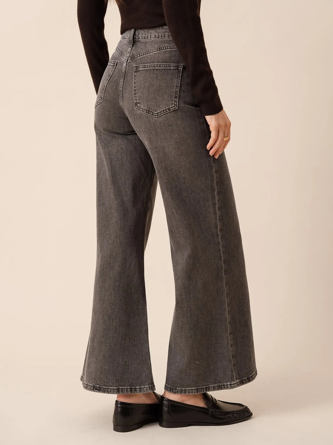 Oraije Pietro Jeans Palazzo Grigio Soft Touch