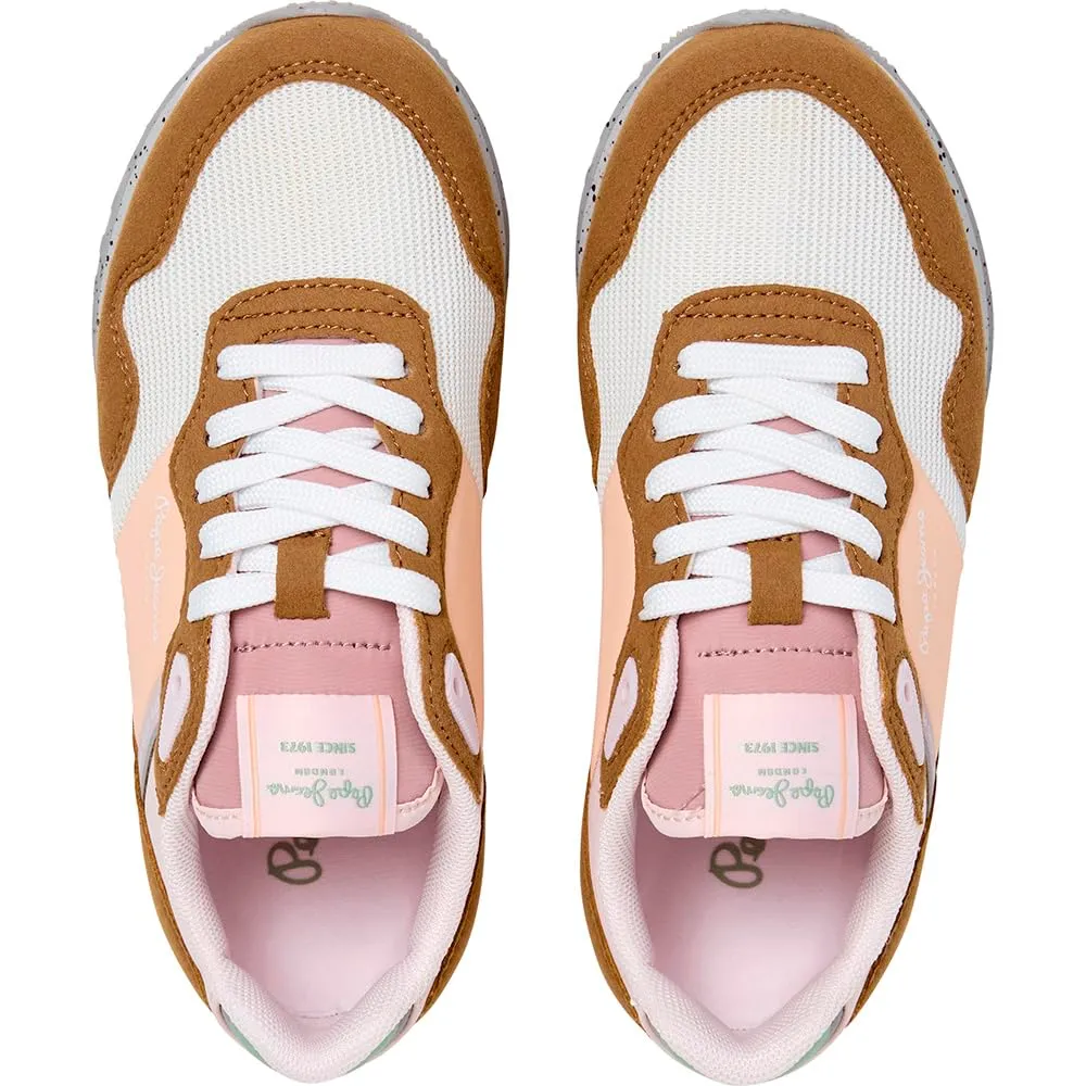 Pepe Jeans London Bubble G sneakers bambina marrone