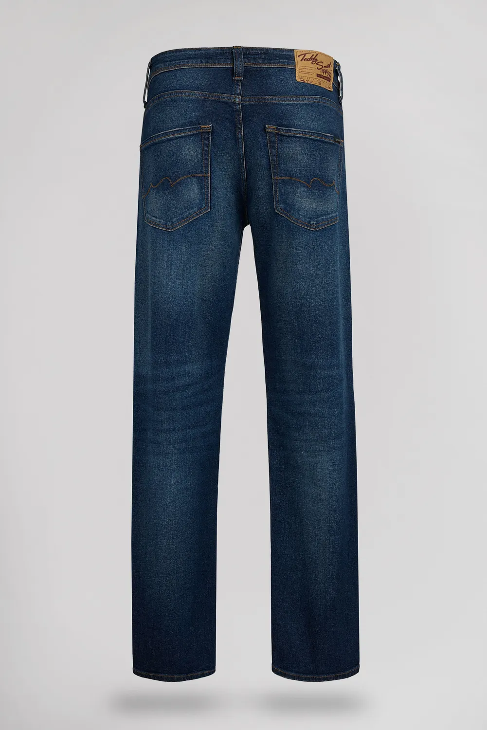 Teddy Smith REG L34 Dark Blue Stone Jeans Uomo Dritti