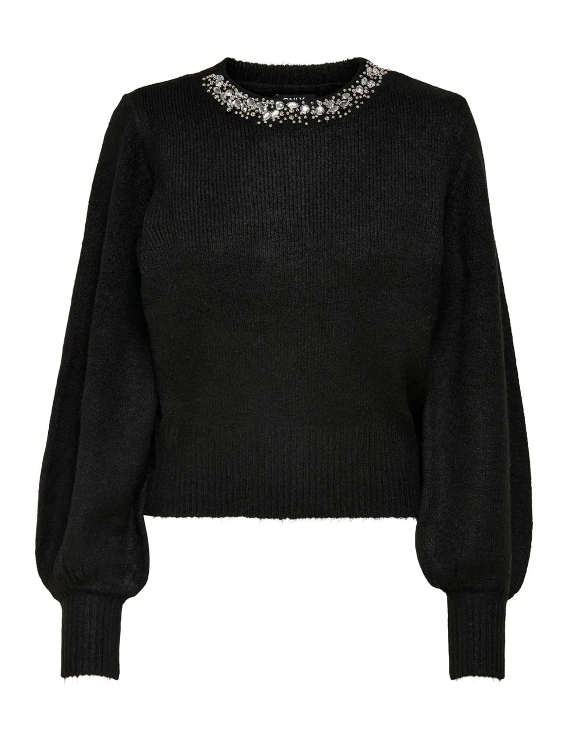 ONLY ONLELSA maglione donna in maglia mélange pietra