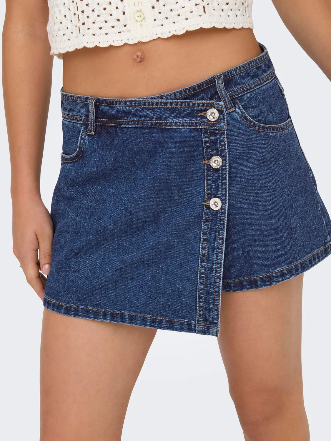 ONLY Lesly gonna jeans donna blu scuro XL