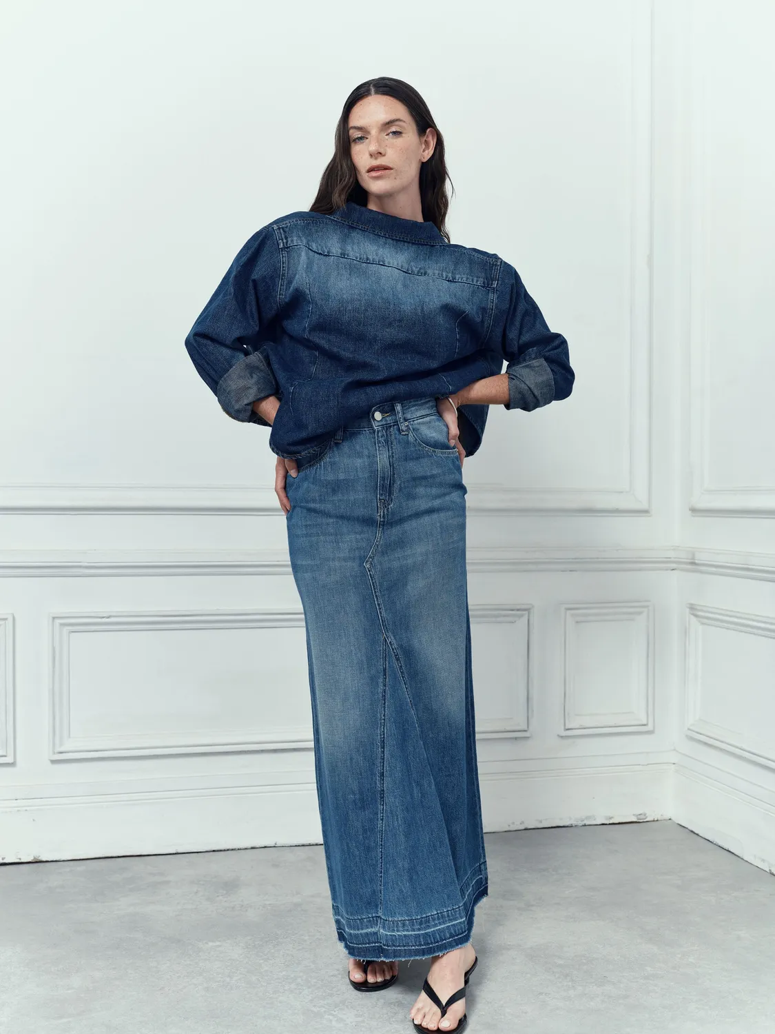 Acquaverde Kruz giacca jeans Aged Wash
