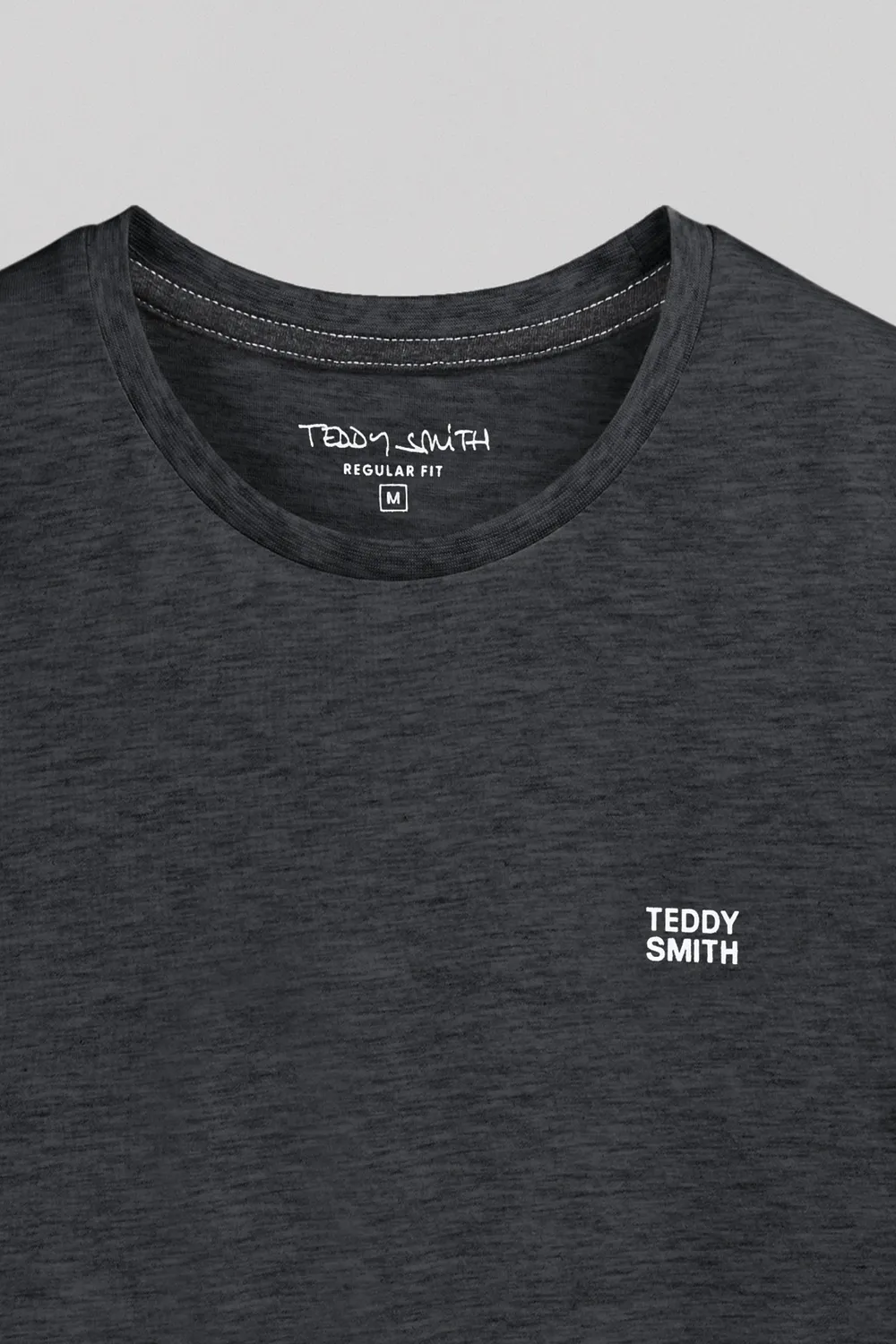 Teddy Smith The Tee 1 T-Shirt Nera Chinata Cotone