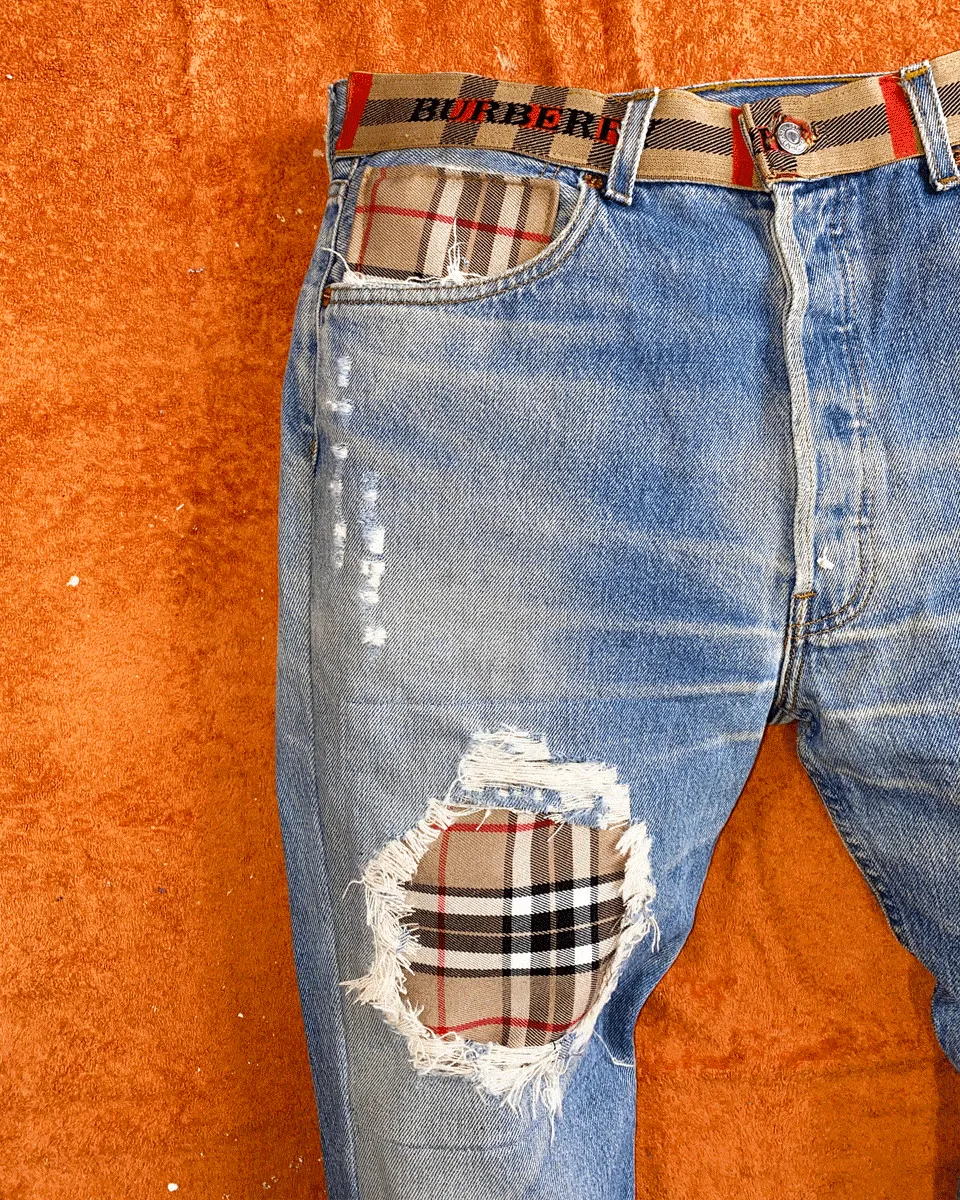 Levi's Vintage 2121 jeans check beige