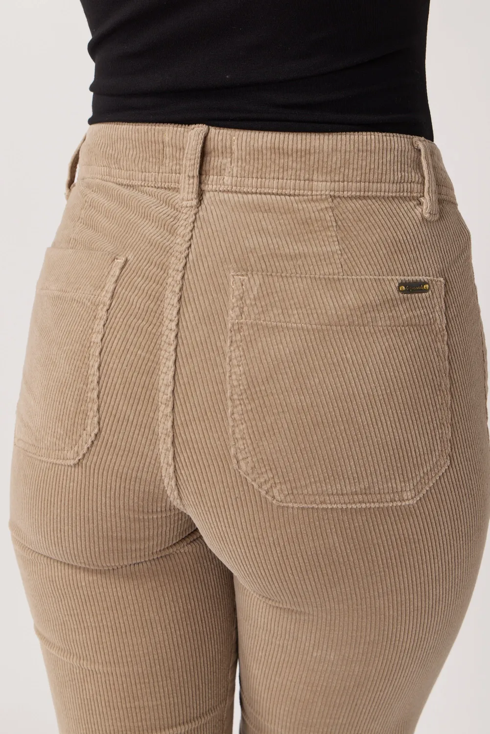 acquaverde Charlotte pantalone velluto argile bootcut