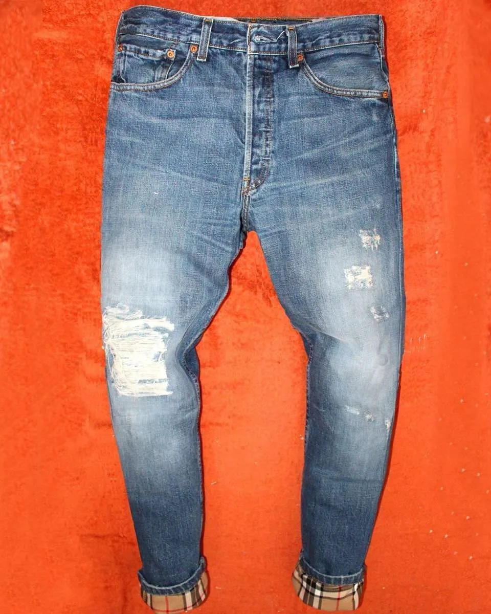 Levi’s Vintage Joker jeans dipinti tessuto Burberry