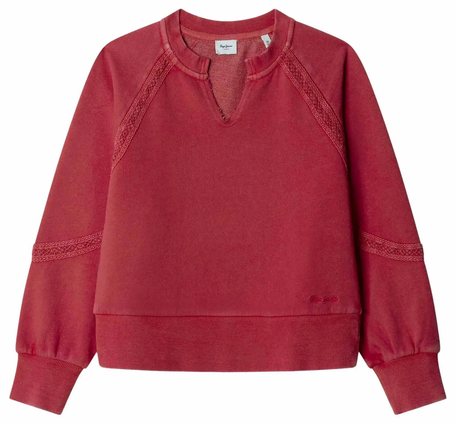 Pepe Jeans Gabelle Felpa Bambina Girocollo Cotone Soft Wash