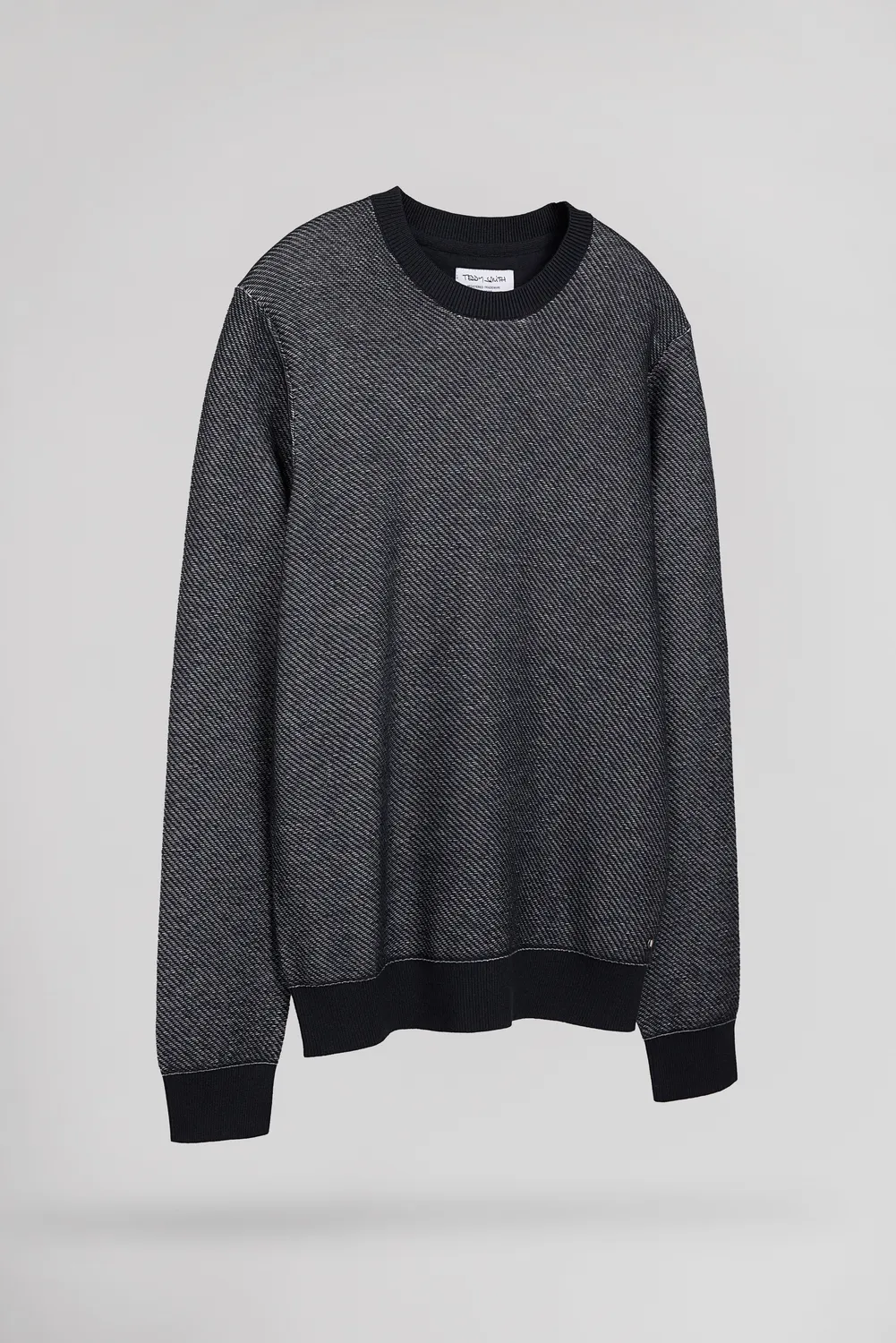 Teddy Smith P-Milan 2 maglione girocollo blu navy cotone
