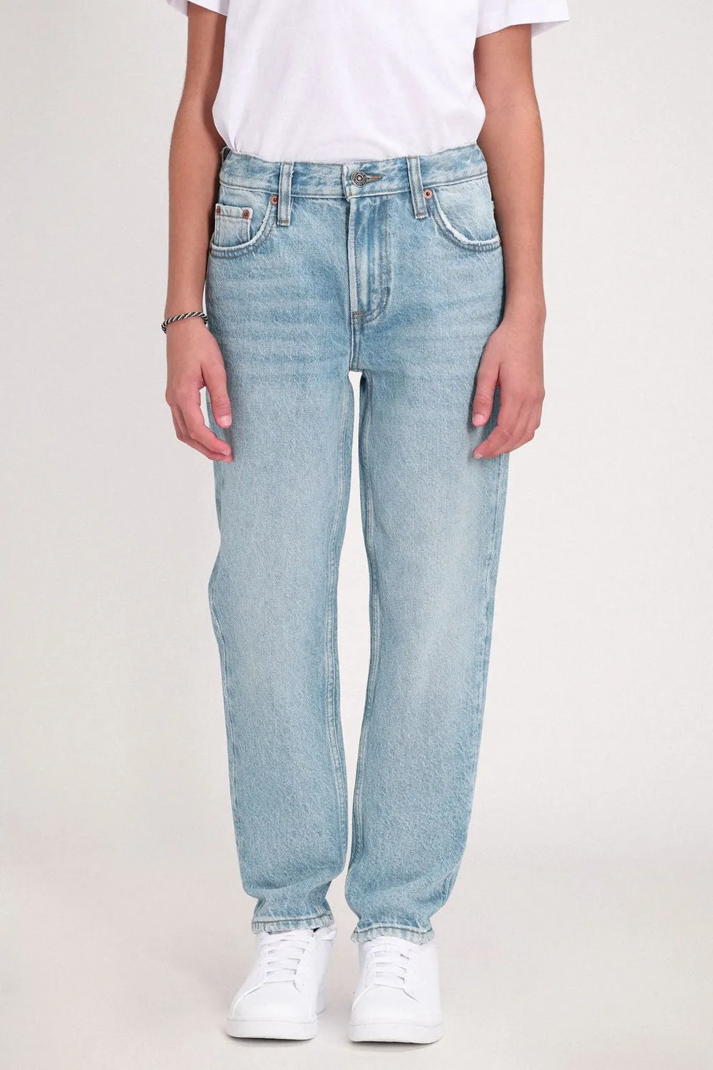 Teddy Smith Dad Pant JR jeans bambino indigo chiaro cotone